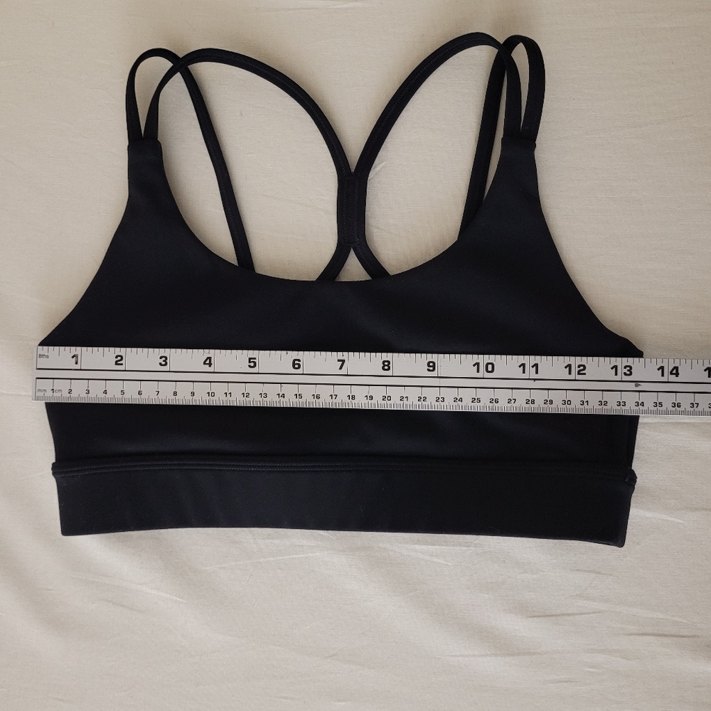 LSKD Black Strappy Sports Bra with Crisscross Back - Picture 3 of 4